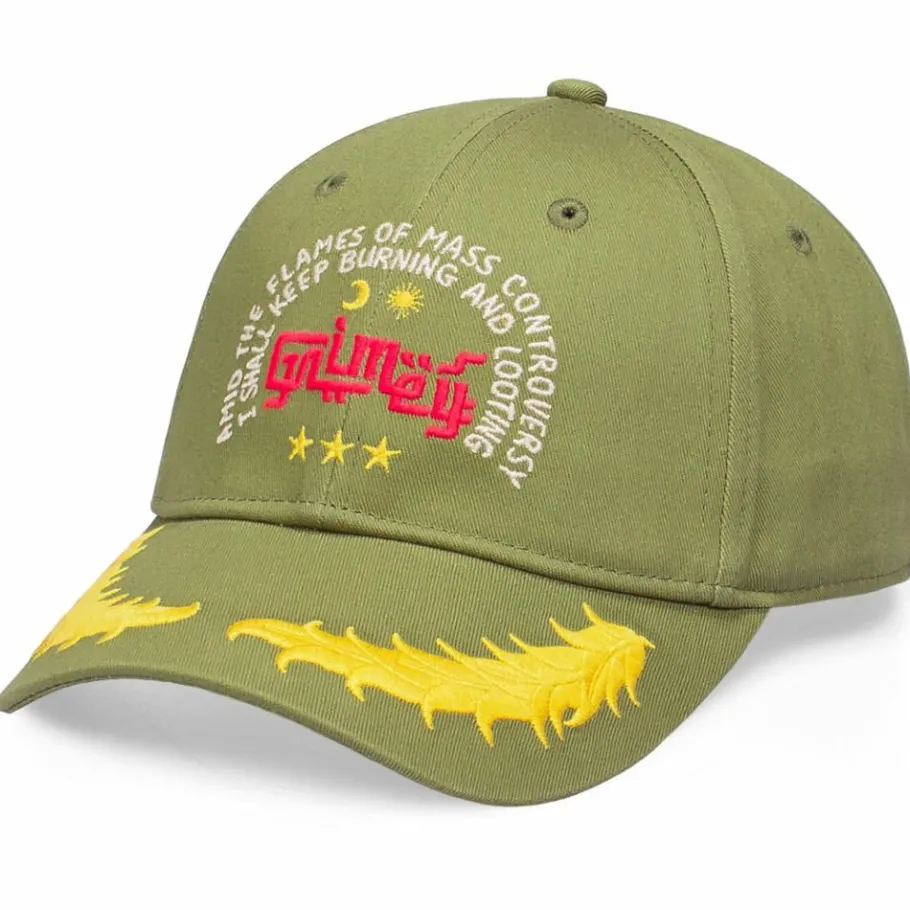 Grimey "Glorified" Curved Visor Cap - Green - Spring 22 Store
