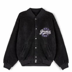 Grimey "Hive" Sherpa Button Sweatshirt - Black - Fall 22 Discount