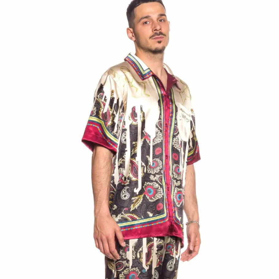 Grimey "Hope Unseen" Button Up Shirt - White - Summer 21 Outlet
