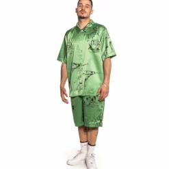 Grimey "Hope Unseen Vimana" Button Up Shirt - Khaki - Summer 21 Online