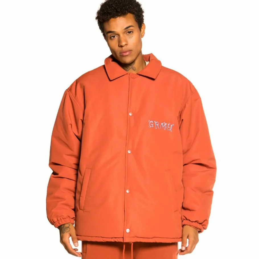 Grimey "Jazz Thing" Heavy Coach Jacket - Ochre - Fall 21 Store