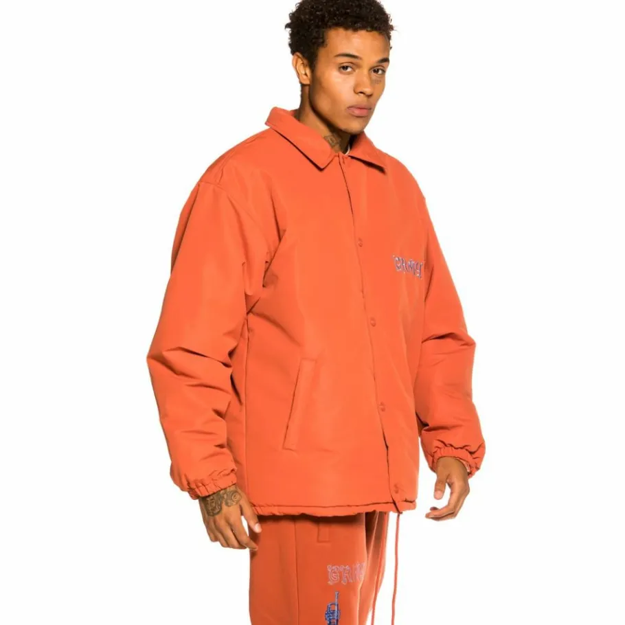 Grimey "Jazz Thing" Heavy Coach Jacket - Ochre - Fall 21 Store