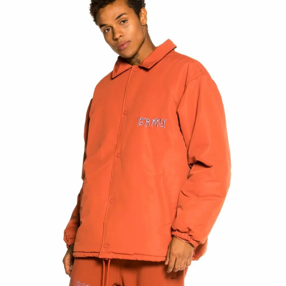 Grimey "Jazz Thing" Heavy Coach Jacket - Ochre - Fall 21 Store