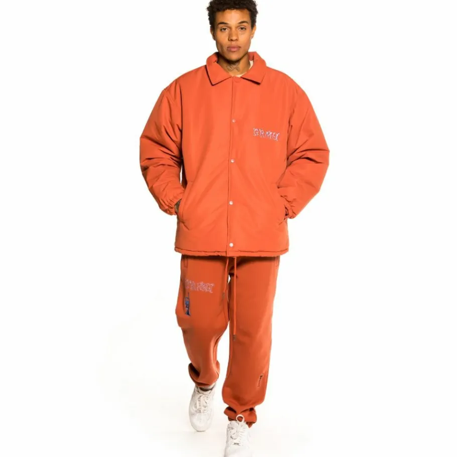 Grimey "Jazz Thing" Heavy Coach Jacket - Ochre - Fall 21 Store