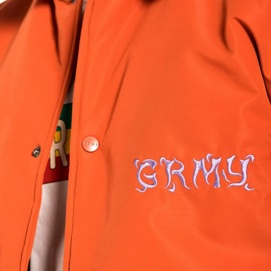 Grimey "Jazz Thing" Heavy Coach Jacket - Ochre - Fall 21 Store