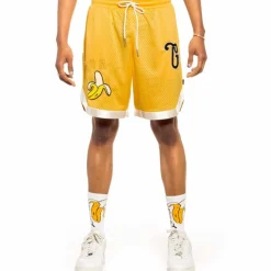 Grimey "Jungle Punch " Running Shorts - Yellow - Spring 22 Outlet