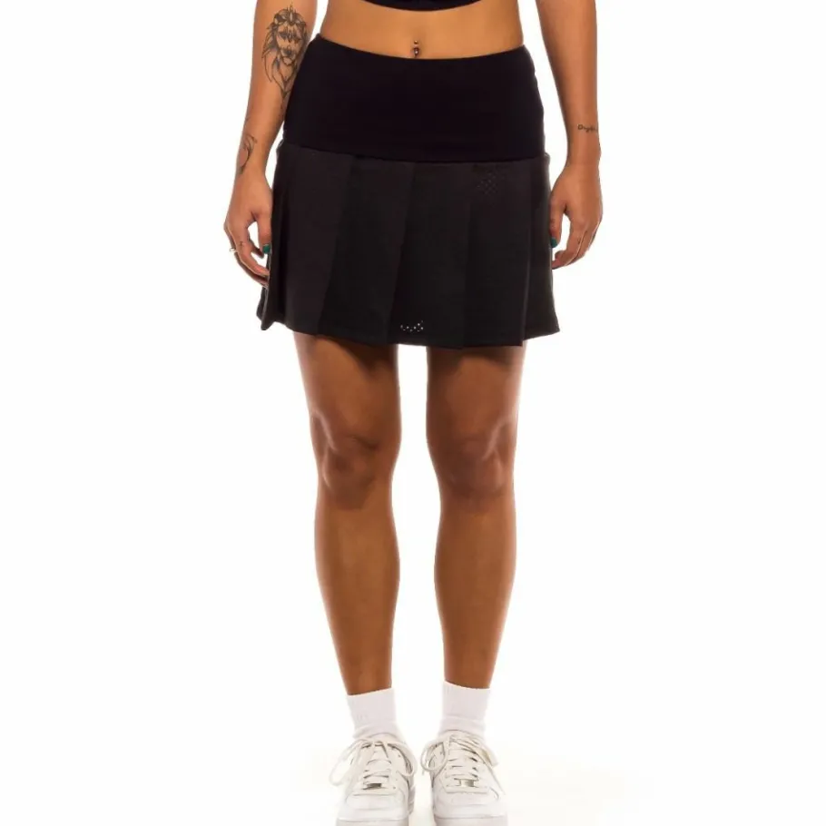 Grimey "Jungle Punch" Mesh Pleated Skirt - Black - Spring 22 Fashion