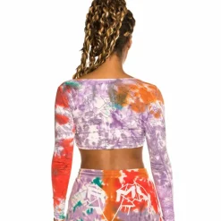 Grimey Liveution Long Sleeve Crop Tee Tie Dye - Spring 21 Online