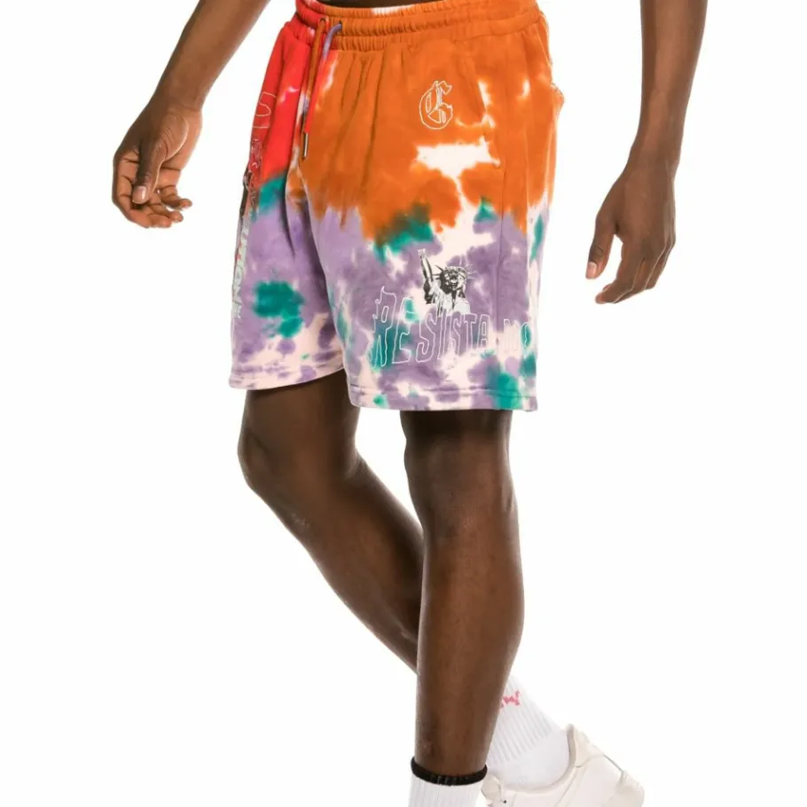 Grimey "Liveution Magic 4 Resistance" Sweatshorts Tie Dye - Spring 21 Best Sale