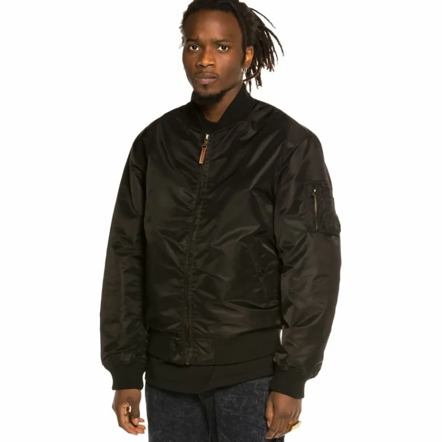Grimey "Liveution" Reversible Bomber Jacket Black - Spring 21 Best