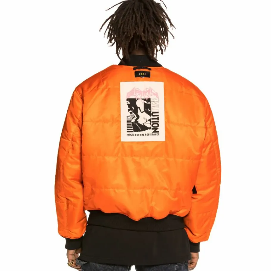 Grimey "Liveution" Reversible Bomber Jacket Black - Spring 21 Best