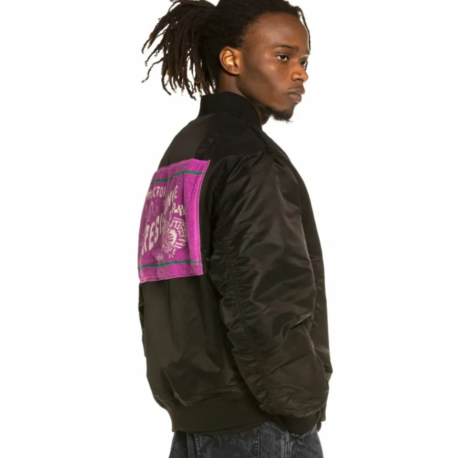 Grimey "Liveution" Reversible Bomber Jacket Black - Spring 21 Best