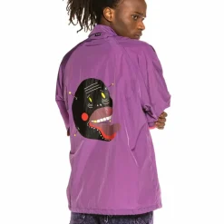 Grimey Liveution Short Sleeve Coach Jacket Purple - Spring 21 Cheap