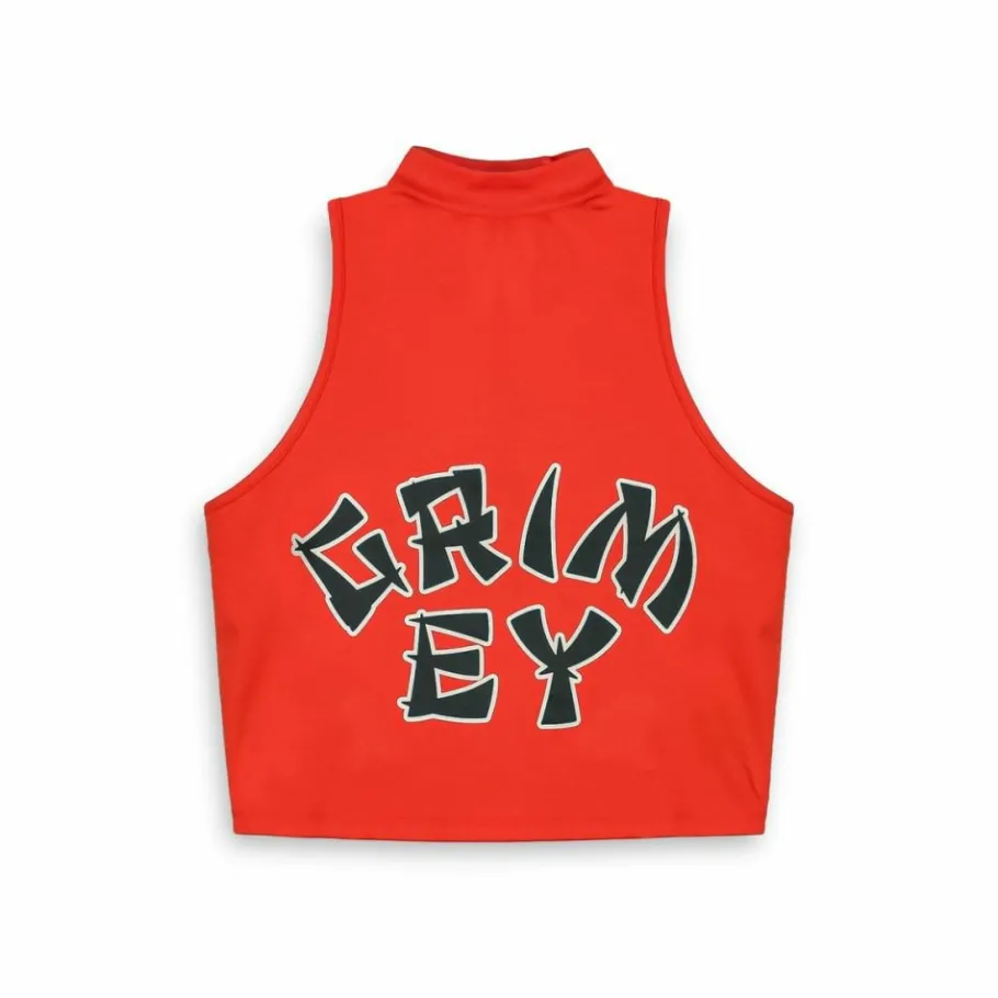 Grimey Lucky Dragon Girl Top - Red - Ss24 Sale