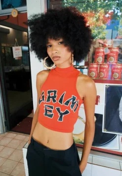 Grimey Lucky Dragon Girl Top - Red - Ss24 Sale