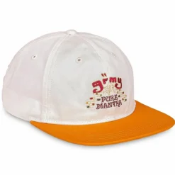 Grimey "Lust Mantra" Curved Visor Cap - White - Fall 22 New