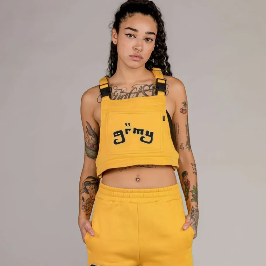 Grimey "Lust Mantra" Overall Top - Yellow - Fall 22 Clearance