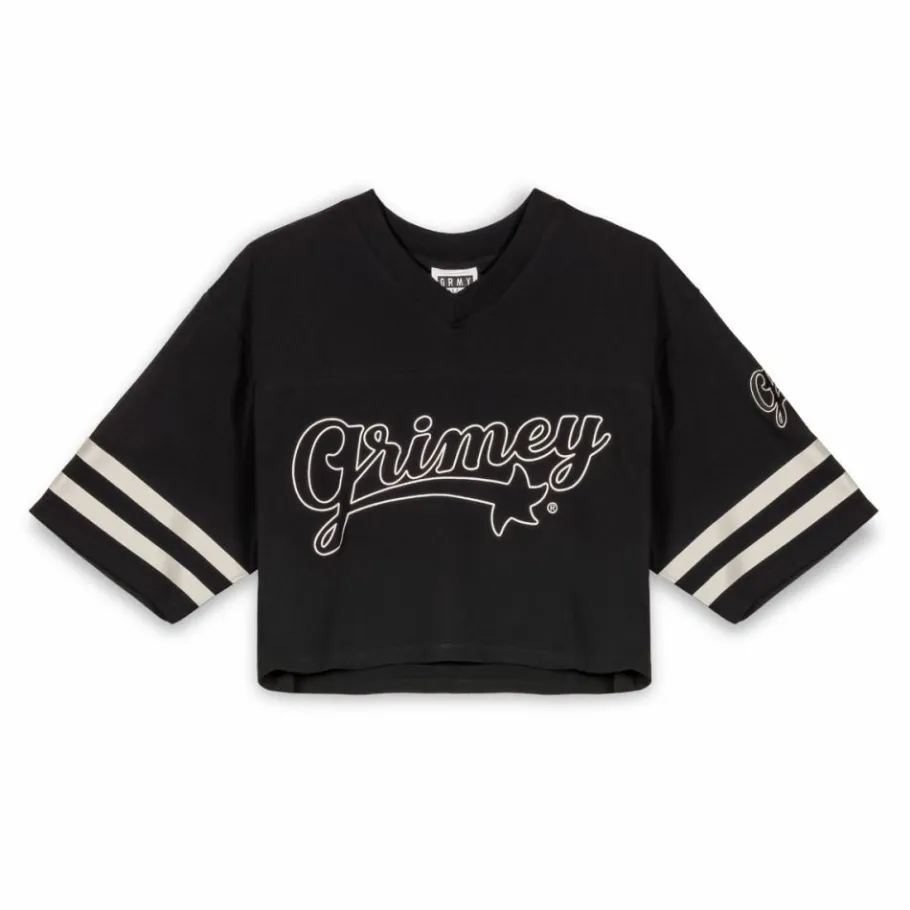 Grimey Madrid Girl Crop Football Jersey - Black - Fw23 Sale