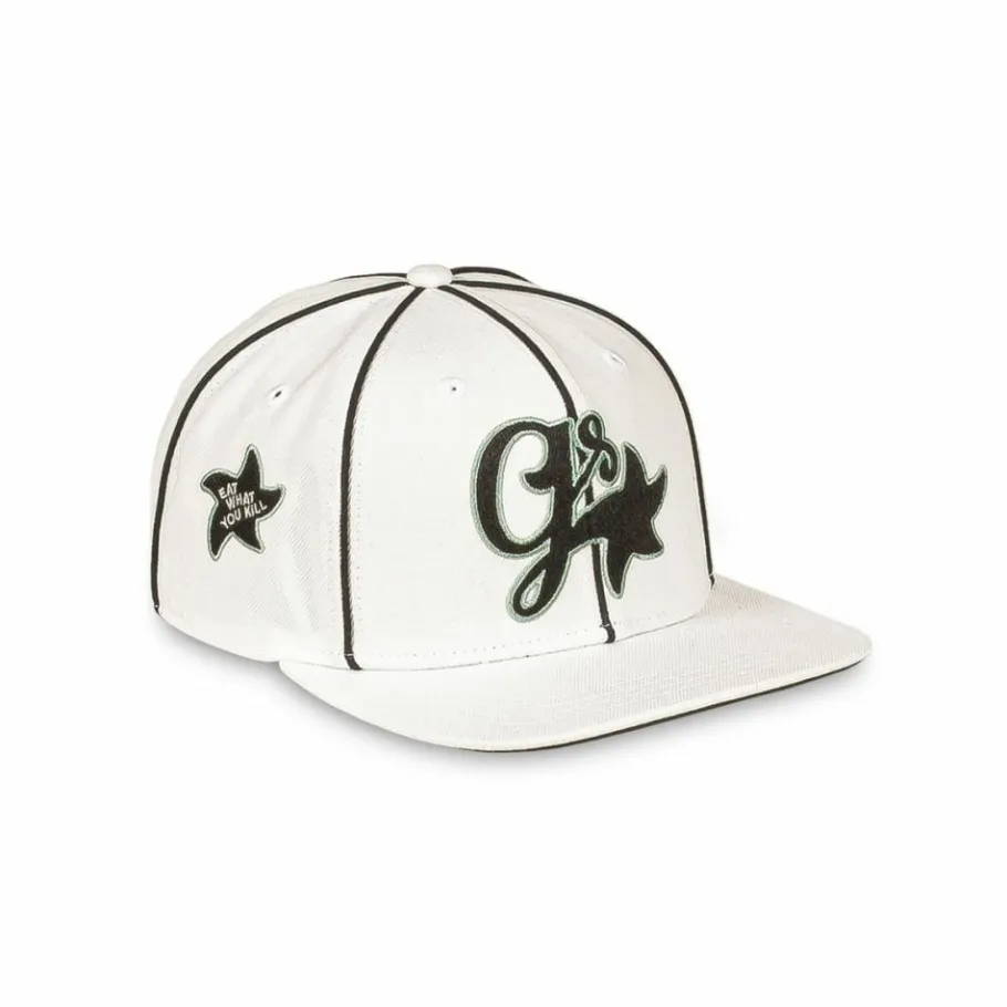 Grimey Madrid Snapback Cap - White - Fw23 Clearance