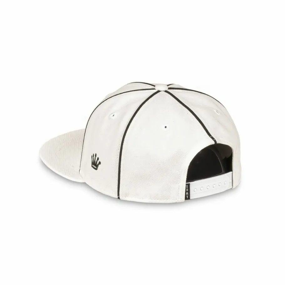 Grimey Madrid Snapback Cap - White - Fw23 Clearance