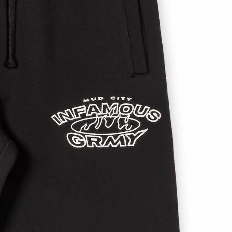 Grimey Madrid The Connoisseur Heavyweight Sweatpants Black - Fw23 Cheap