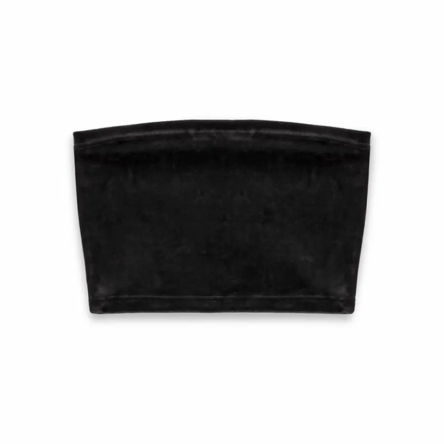 Grimey Madrid Velvet Girl Crop Tube - Black - Fw23 Fashion