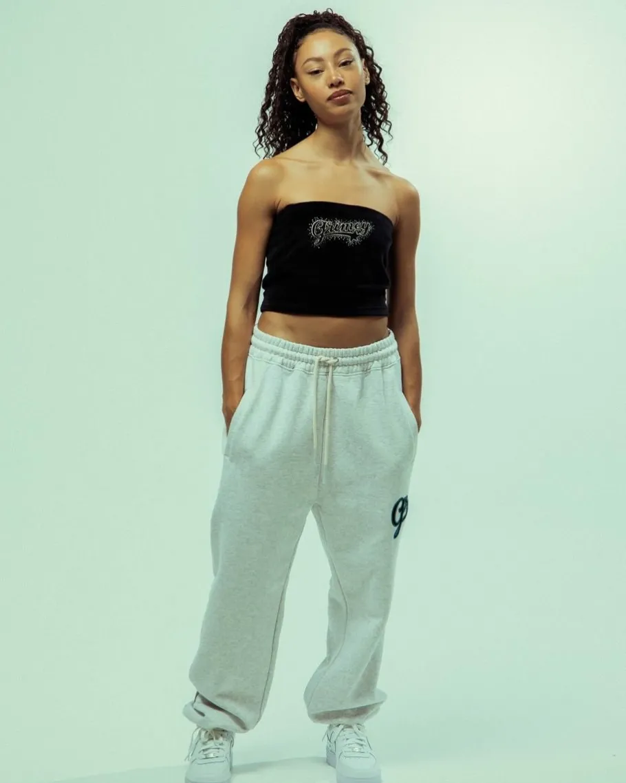 Grimey Madrid Velvet Girl Crop Tube - Black - Fw23 Fashion