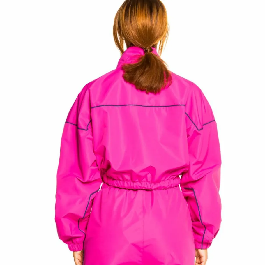 Grimey "Martinica Fact" Girl Track Jacket - Fuchsia - Fall 21 Cheap