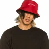 Grimey "Martinica Fact" Reversible Buckle Hat - Red/Black - Fall 21 Shop