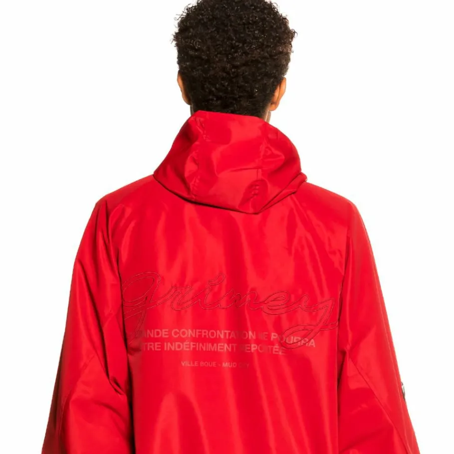 Grimey "Martinica Fact" Track Jacket - Red - Fall 21 Clearance