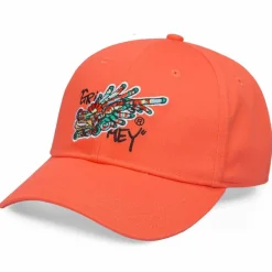 Grimey "Nine Winds" Curved Visor Cap - Coral - Spring 22 Discount