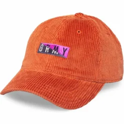 Grimey Nite Marauder Corduroy Curved Visor Cap Fw20 Brick Cheap