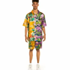 Grimey "Ocean Gateways" Button Up Tee - Multicolor - Summer 22 New