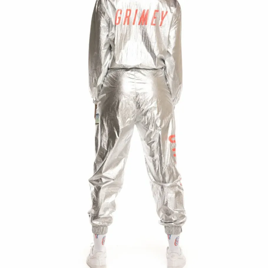 Grimey Planete Noir Girl Track Pants Fw19 Silver Store