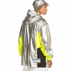 Grimey Planete Noire Fw19 Raincoat Silver Sale