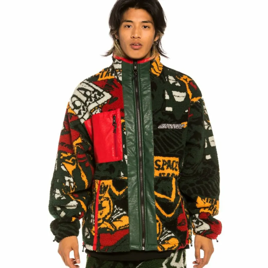 Grimey "Space Lady" Sherpa Jacket - Orange - Fall 21 Best Sale