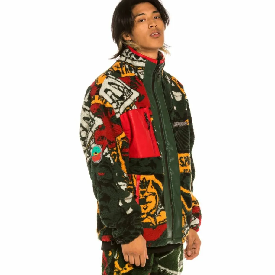 Grimey "Space Lady" Sherpa Jacket - Orange - Fall 21 Best Sale