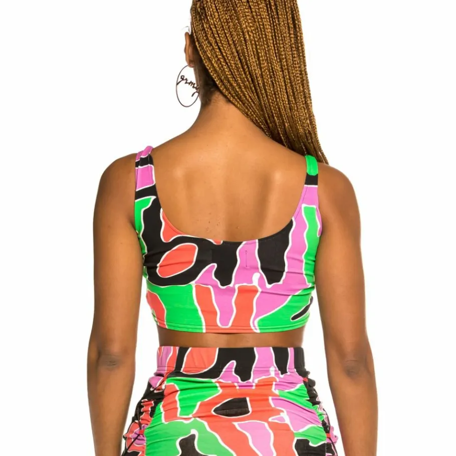 Grimey Strange Fruit All Over Print Girl Bra Top Multicolor - Spring 21 Best
