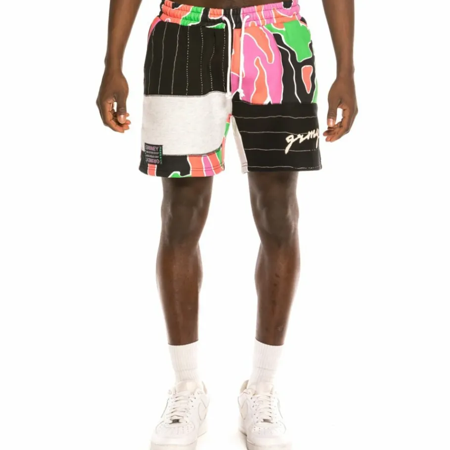 Grimey "Strange Fruit All Over Print" Sweatshorts Black - Spring 21 Sale