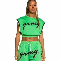 Grimey Strange Fruit Mesh Top Green - Spring 21 Best Sale