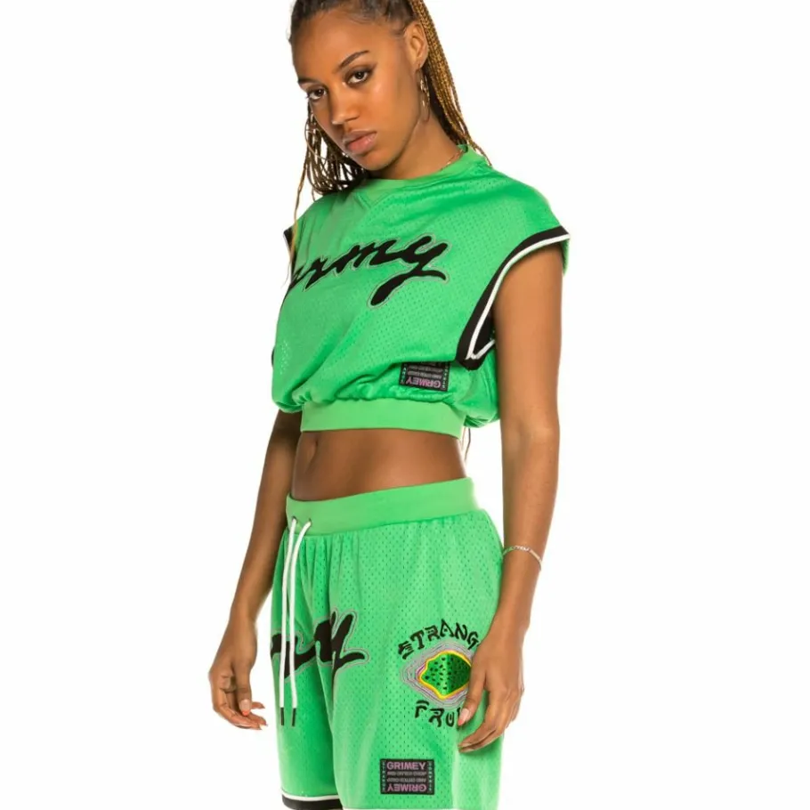 Grimey Strange Fruit Mesh Top Green - Spring 21 Best Sale
