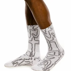 Grimey "Strange Fruit" Socks - White - Spring 21 Online