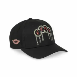 Grimey Supastar Curved Visor Snapback Cap - Black - Ss24 Fashion