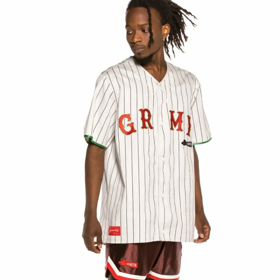 Grimey "The Loot - El Botin" Baseball Jersey White - Spring 21 Best Sale
