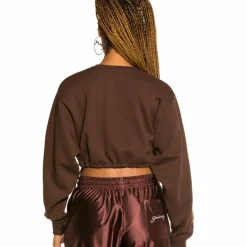 Grimey "The Loot" Girl Crop Crewneck Brown - Spring 21 Fashion