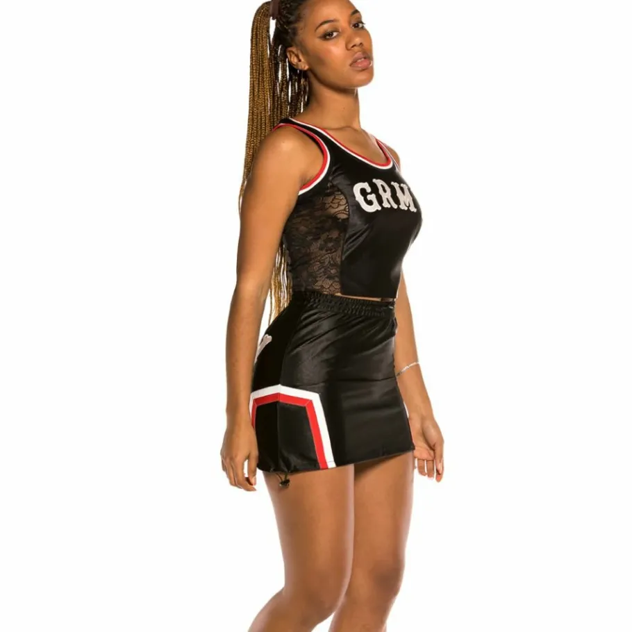 Grimey "The Loot" Girl Top Black - Spring 21 Online