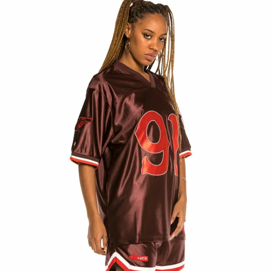 Grimey "The Loot" Unisex Football Jersey - Red - Spring 21 Clearance