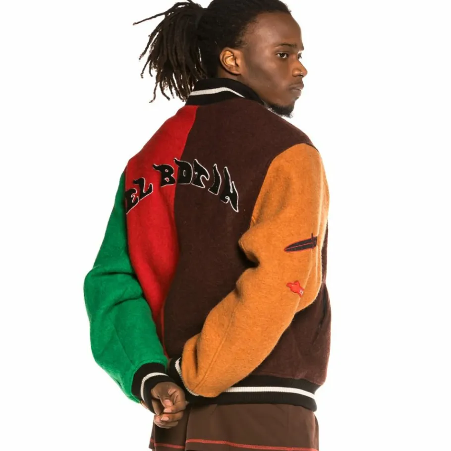 Grimey "The Loot" Wool Baseball Jacket Multicolor - Spring 21 Cheap