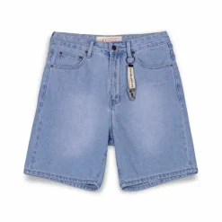 Grimey The Toughest Shorts - Washed Light Blue - Spring 23 Clearance
