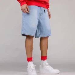 Grimey The Toughest Shorts - Washed Light Blue - Spring 23 Clearance